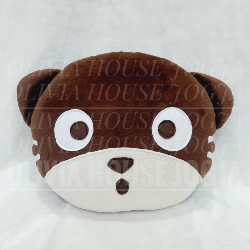 Bantal Tomo Cat Coklat Bantal Kucing Tomo Coklat Bantal Boneka Kucing Coklat