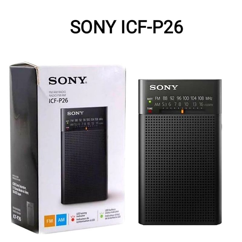 Sony Portable Radio ICF P26 - pocket radio