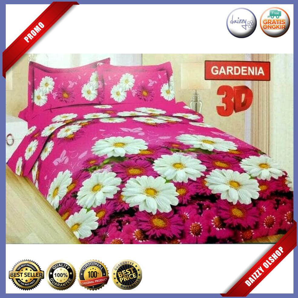 Sprei Bonita Gardenia No.1 King B4 180 Seprai Bunga Aster Putih White BMSC572