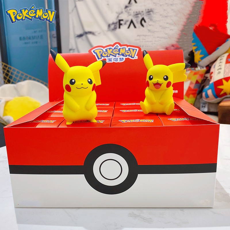 1pc Boneka Pokemon Pikachu Bahan PVC Untuk Hadiah Ulang Tahun Anak