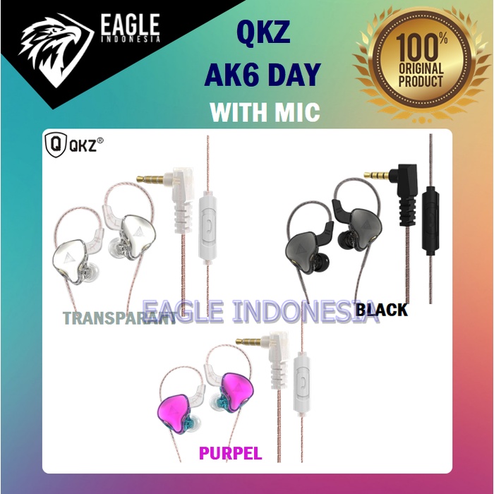 QKZ AK6 AK6X MAX PRO DMX DAY PLUS ARES ZEUS Sport Running Earphone with MICROPHONE