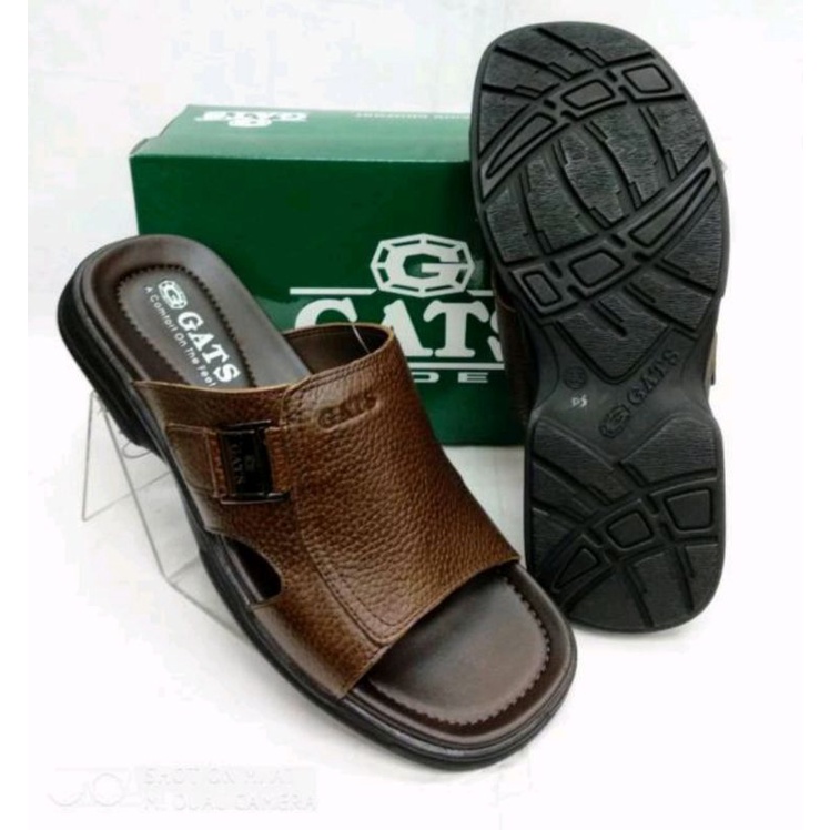 Sandal Kulit Pria Gats OR 611 Coklat