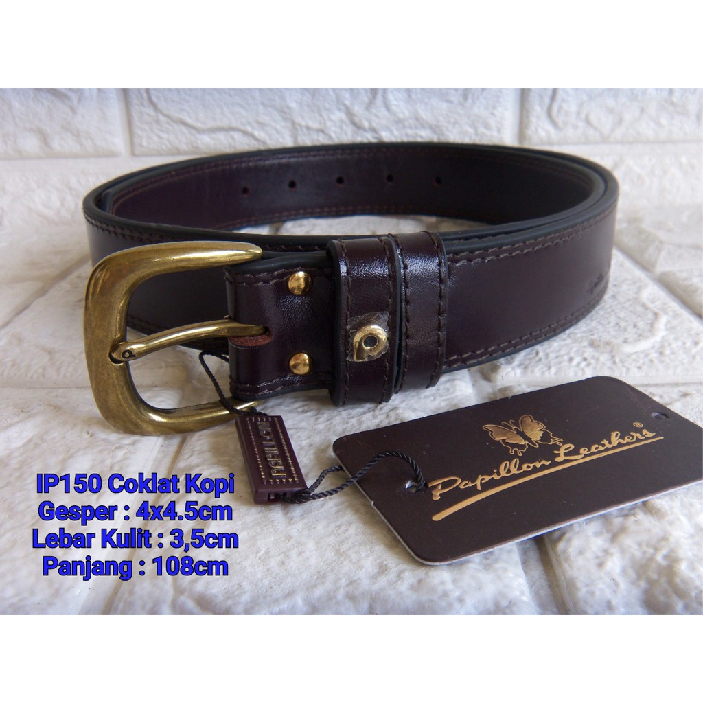 Ikat Pinggang Gesper Papillon Original IP150 Kopi