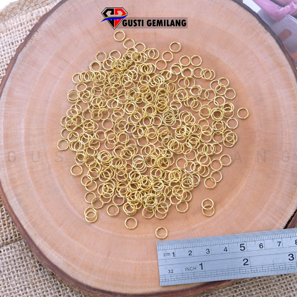 10gr Ring O / Ring Bulat / Ring Penyambung Aksesoris Kerajinan Tangan