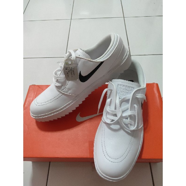 Nike Janoski G Mens Golf Shoes White Black Spikeless LeatherAT4967-100