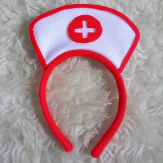 Bando Karakter Suster Cosplay Nurse Kostum Suster Halloween Bando suster Bandana Kostum Halloween