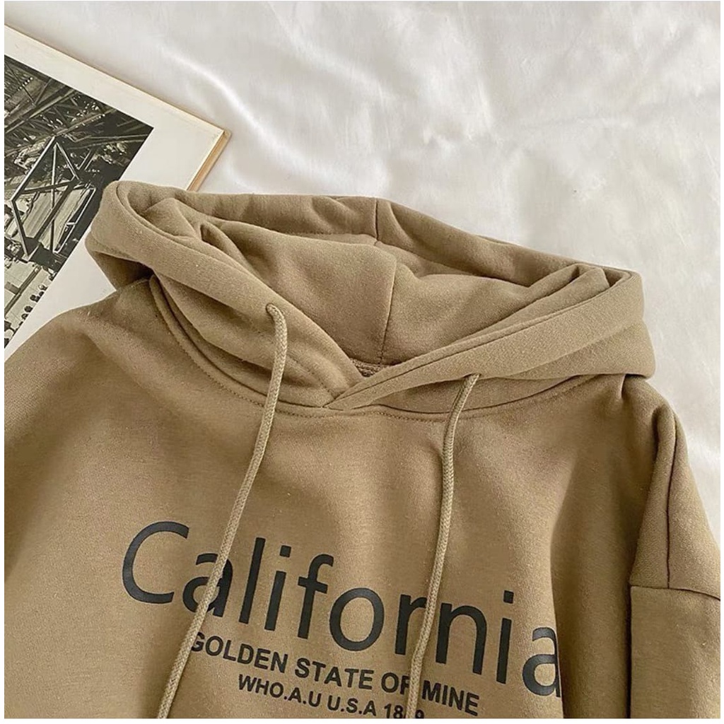 SWEATER HOODIE WANITA / CALIFORNIA HODIE OVERSIZE SWEATER / HOODIE WANITA-1