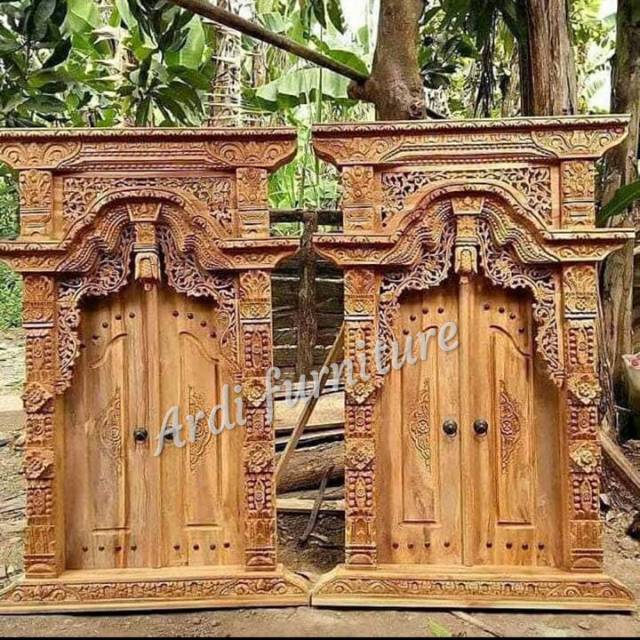 Jendela rumah ukir kusen pintu ukir jendela ukir mebel Jepara free ongkir