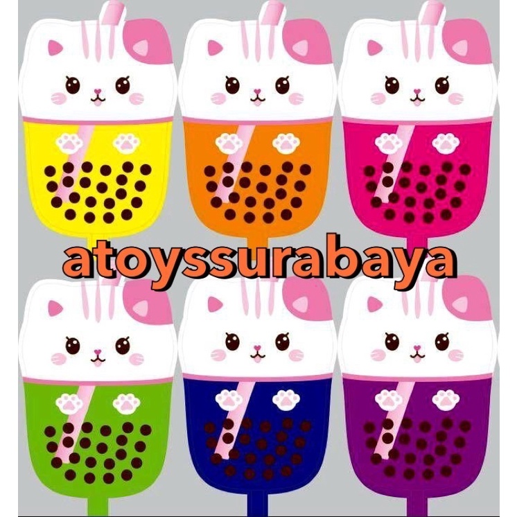 BOBA ANGEL CAT (BALON GAS/FOIL/TERBANG/KARAKTER)