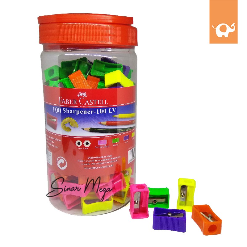 

Faber Castell Sharpener Small 100LV Serutan Rautan Berkualitas