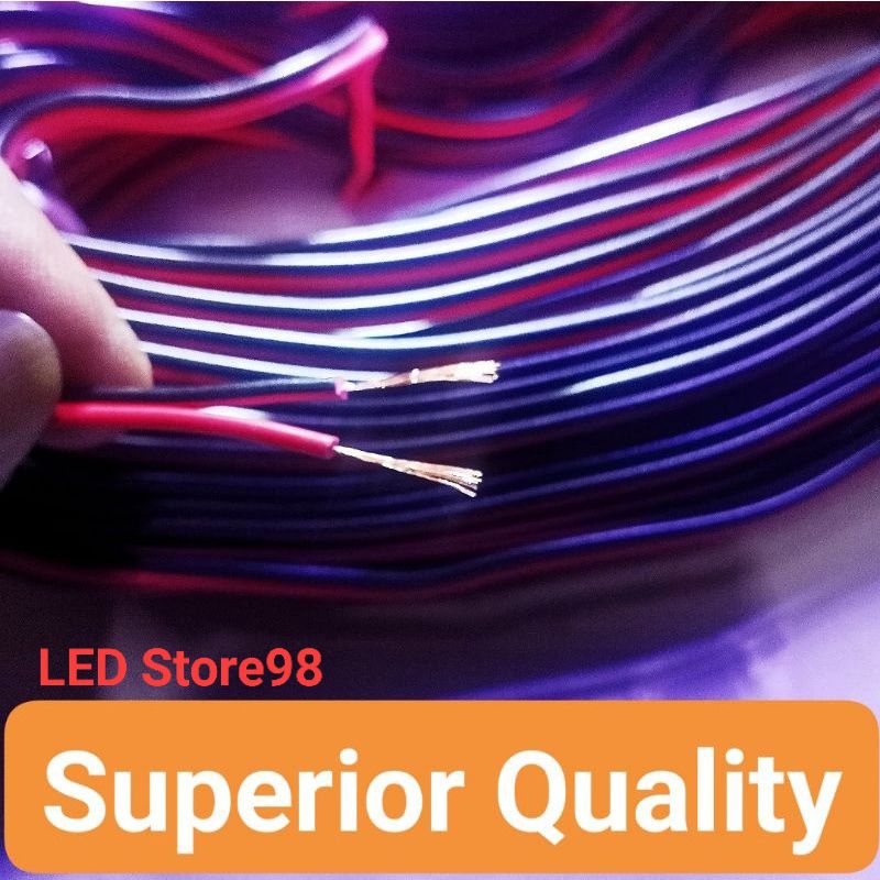 KABEL SERABUT 2X14 MERAH HITAM ( PER Meter )