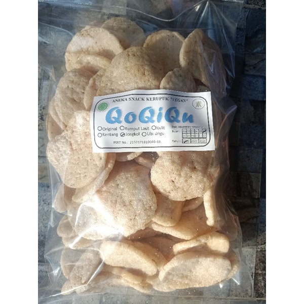 

Kerupuk Rasa Jengkol Vegan / Vegetarian 250Gr QoQiQu Snack