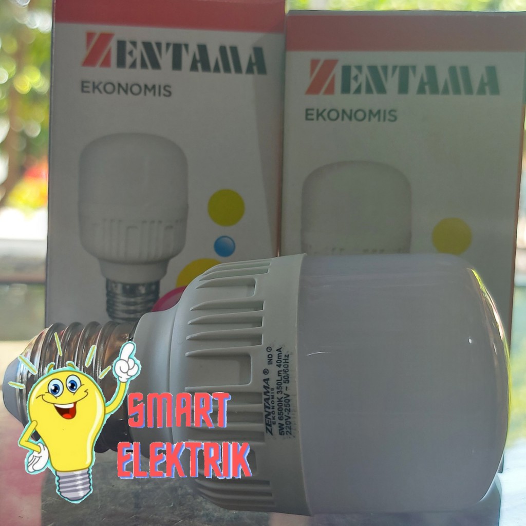 Lampu Bohlam MURAH LED Zentama Kapsul/ Botol Daya 5Watt sampai 20Watt