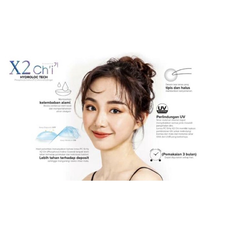 X2 Chi 14,2 mm Softlens Silicone Hyrdogel Premium Contact lens