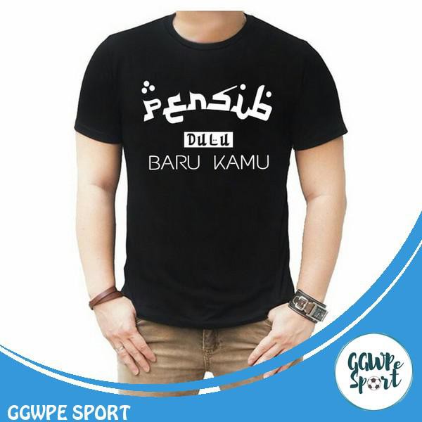 Kaos Distro Persib Bandung Tulisan Arab Persib Dulu Baru Kamu Katun Combed 30S Kualitas Terbaik