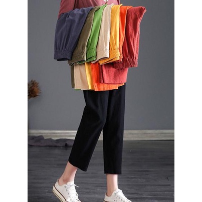 Pants Big Size Wanita Casual Basic Uniqlo Over size Jumbo