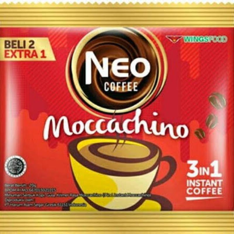 

Kopi Neo Moccachino (1 renceng isi 10+5 sachet)