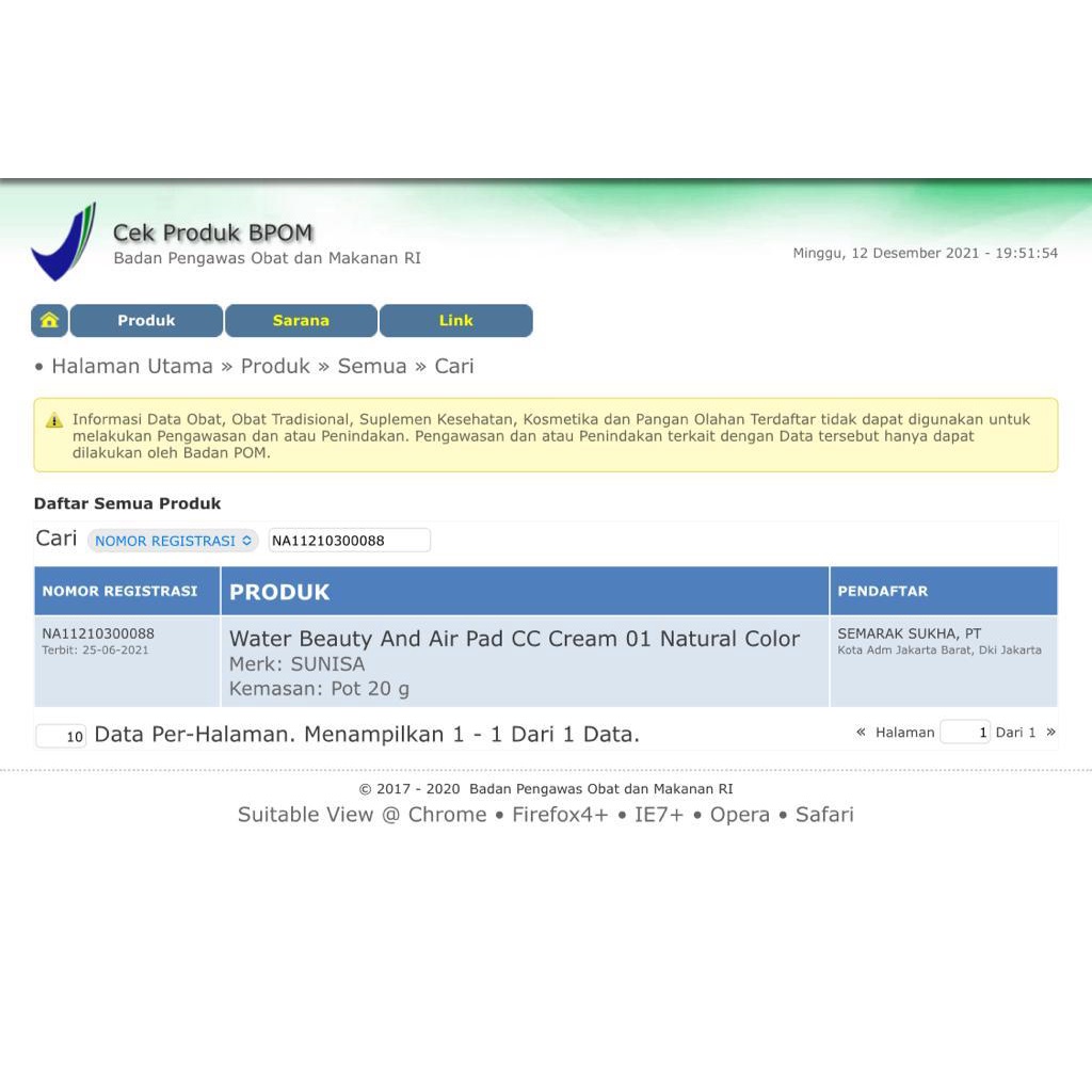 ( BPOM & 100% ORIGINAL ) SUNISA MUSHROOM HEAD AIR CUSHION  | BB & CC CREAM MOISTURIZING | BEDAK TAHAN AIR-7