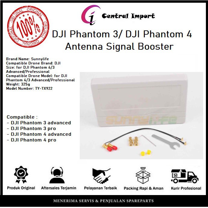 DJI Phantom 3 Sinyal Booster - DJI phantom 3 Penguat Sinyal