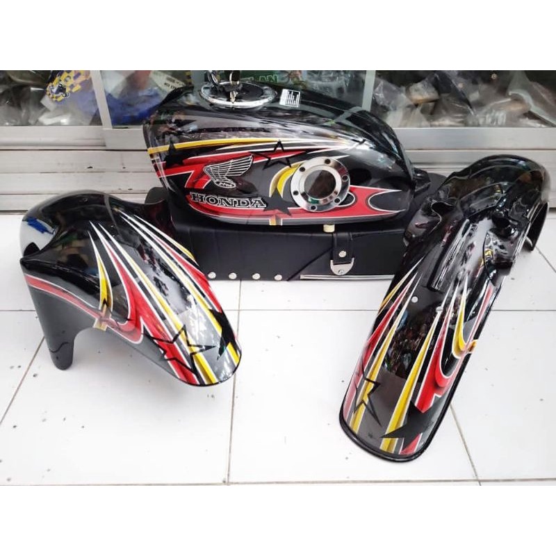 body set cb aquarium tutup ninja motif bintang Airbrush Anti karat