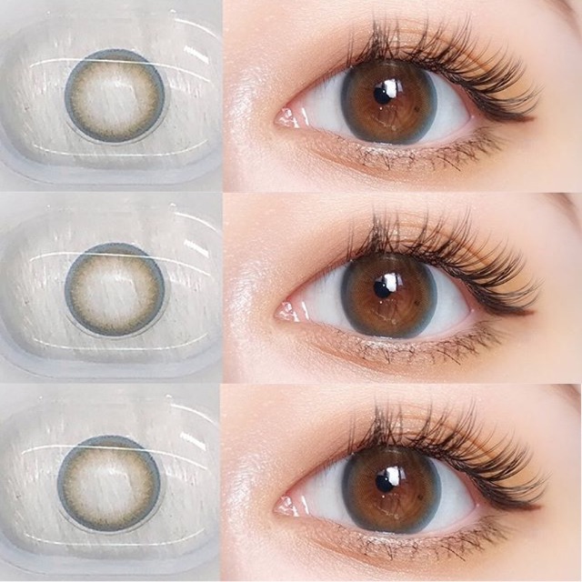 Tourmaline brown choco gray softlens korea original