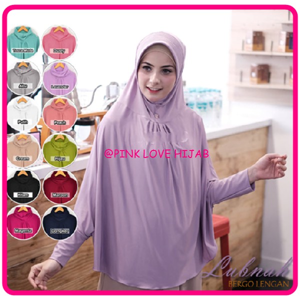 Jilbab Bergo Syari Lengan Lubnah Jumbo CANTIK