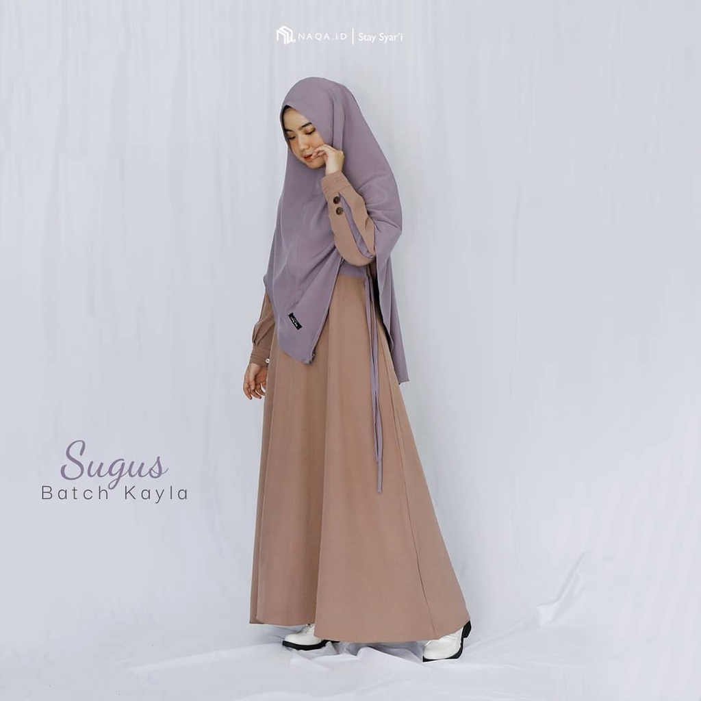 Gamis Set Khimar Batch Kayla - Sugus | Original (Maretta Series)