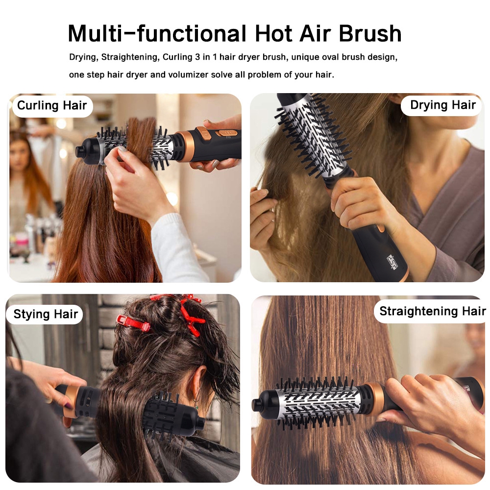 hair drying and straightening brush