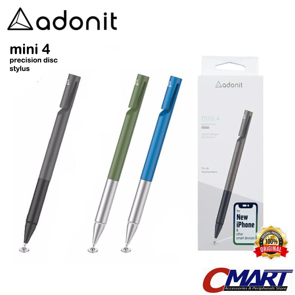Adonit Mini 4 Fine Point Stylus for Android iOS iPad iPhone - ADN-ADM4
