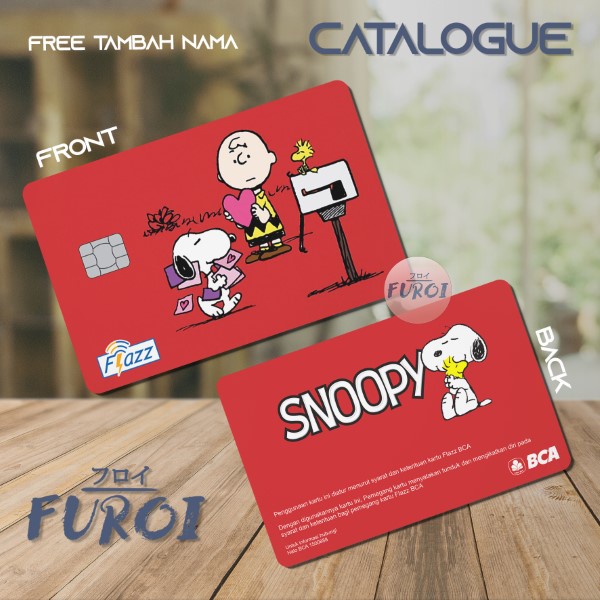 Custom Flazz BCA | Custom Emoney Mandiri | Peanuts | Snoopy Letter