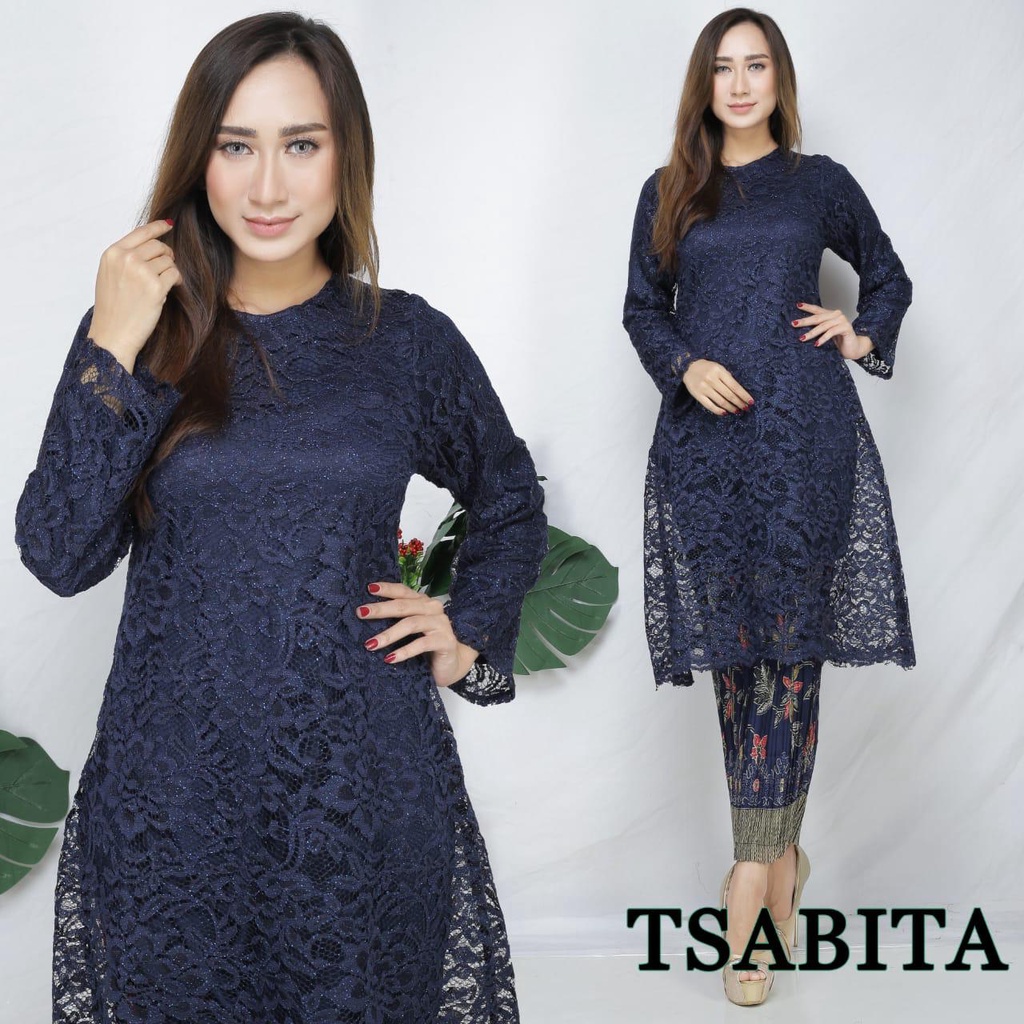 Setelan Kebaya Modern Longcape Brukat / Tunik Brukat / Kebaya Kurung Brokat