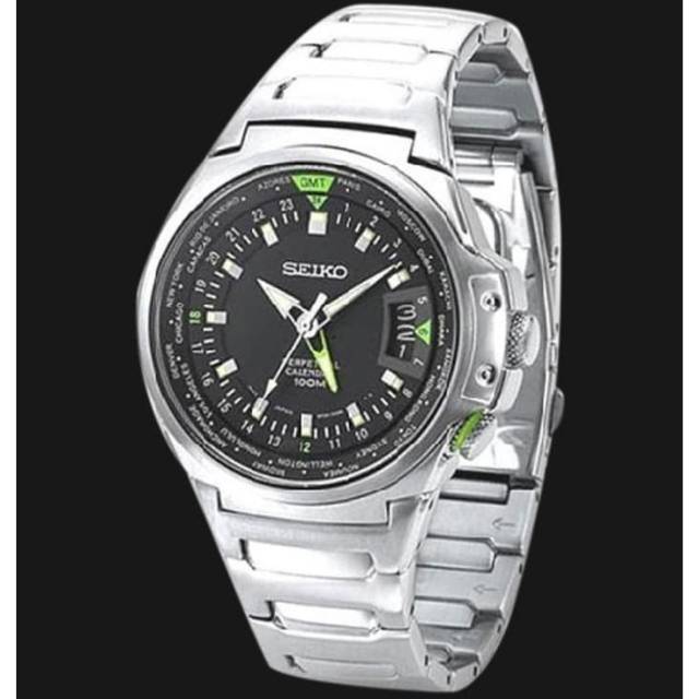 Jam Tangan Pria SEIKO SLT099 Primer Perpetual Calendar Quartz Watch Original SLT099P1