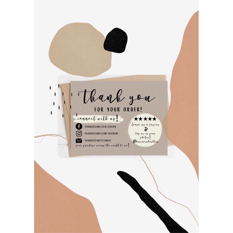 

Thankyou card custom size 15x15