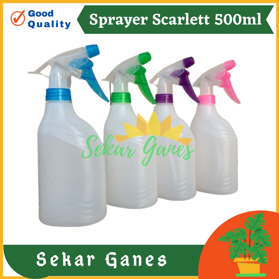 Sprayer Scarlet 500 Ml 1/2 Liter Sprayer Air Disinfektan Tanaman Burung Sprayer Semprotan Serbaguna Manual Swan Gun - SPRAYER BOTOL SEMPROTAN ASENA 500 ML AIR DISINFEKTAN