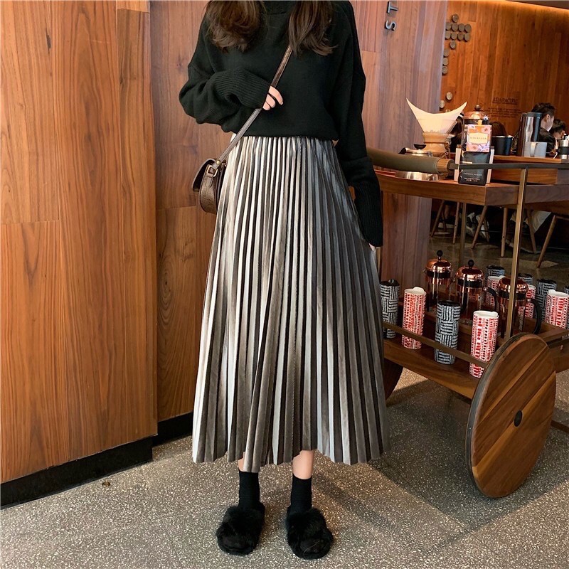 Rok Plisket beludru Abu Tua