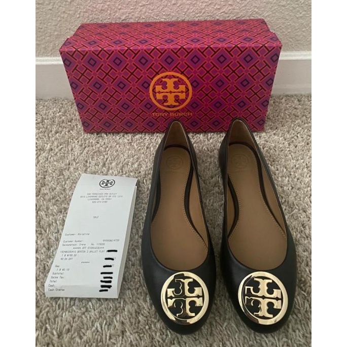 Sepatu flat Tory Burch Reva asli 100% ORI import USA