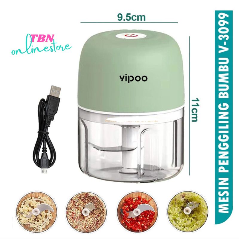 USB Mini Food Processor - Blender mini Serbaguna - Blender Bumbu Portable - USB Mini Chopper