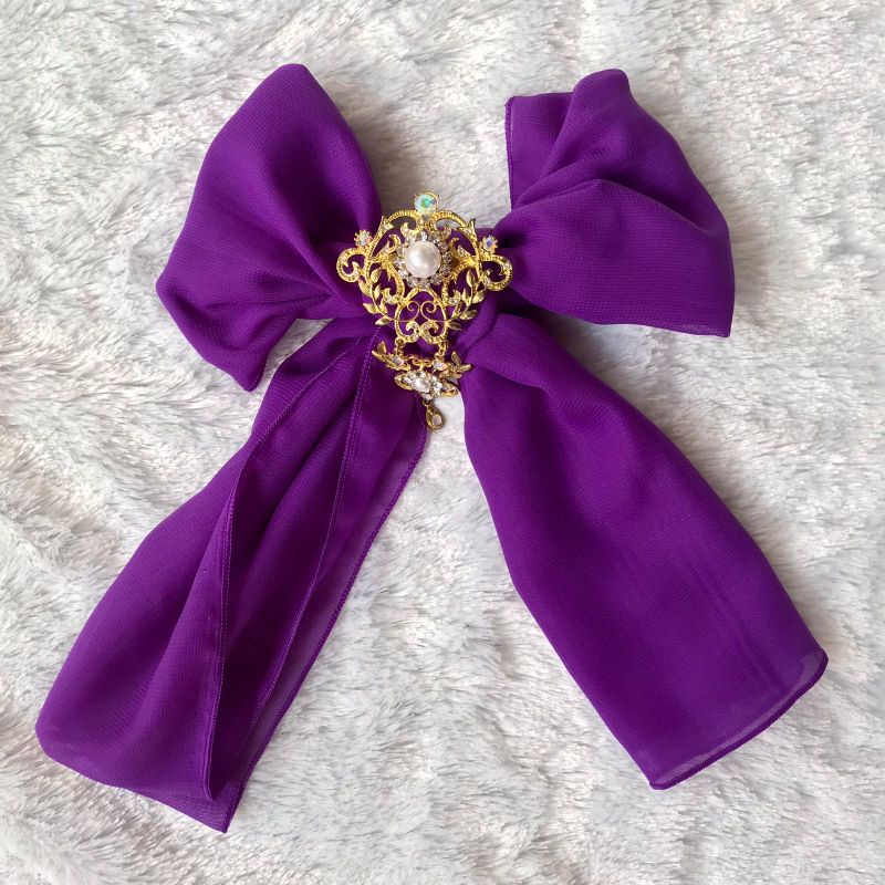 Selendang bali 2,5 meter | selendang sifon murah-Purple