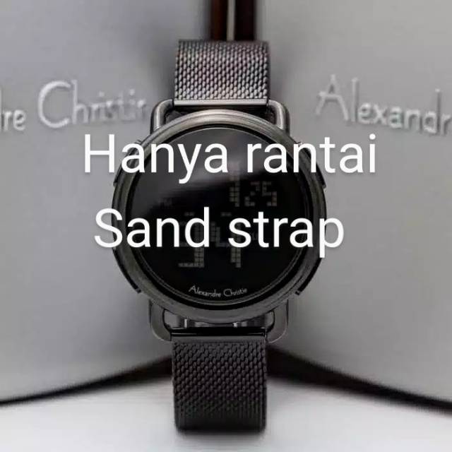 Jual tali rantai asli jam alexandre christie ac 9227 ac 3030 ac 8546 steel