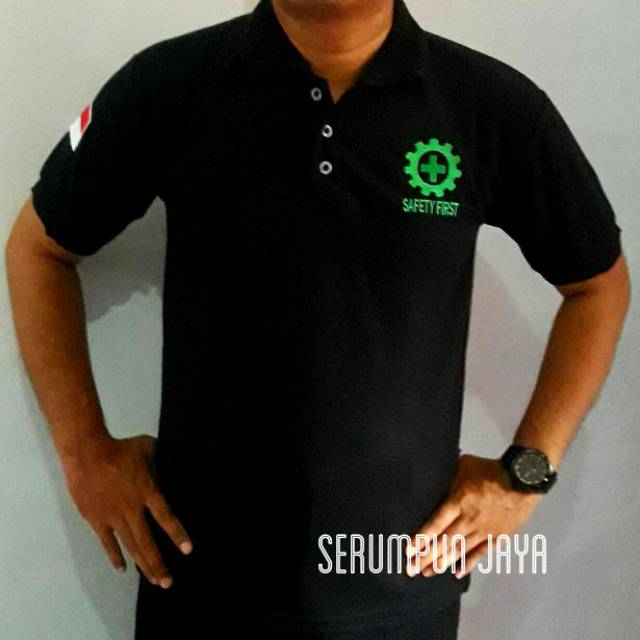 KAOS SAFETY FIRST - KAOS KERAH SAFETY FIRST BORDIR