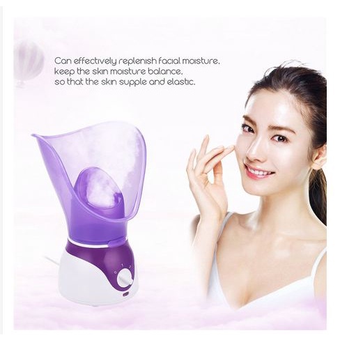 [TOSERBA_EMAK] -  CkeyiN Air Humidifier Facial Steamer SPA Perawatan Wajah - MR290Z - Purple