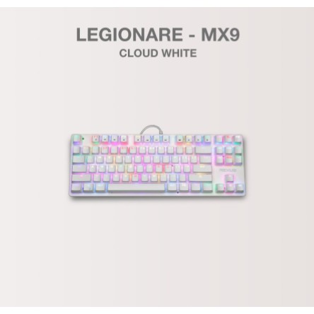 Keyboard Gaming Rexus mechanical wired usb 2.0 TKL 87 key rgb color Legionare MX9 MX-9 free 4 switch