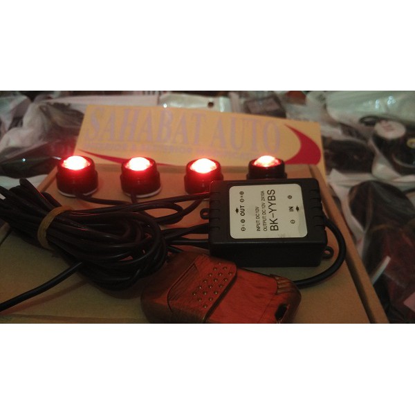 Led Eagle Eye Remot Control Strobo Warna Merah 12W