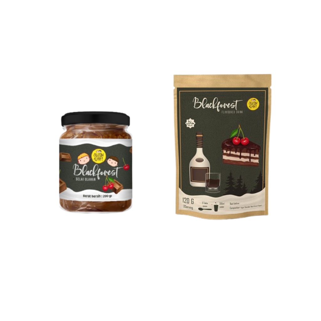 

Promo bundling Minuman Blackforest dan Selai Blackforest Olesinajah