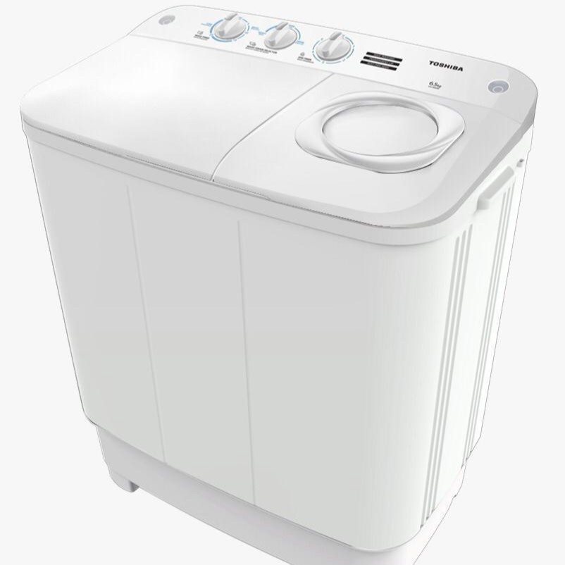 MESIN CUCI TOSHIBA VH 75 MN WW 6,5KG 2 TABUNG LOW WATT FREE ONGKIR (JABODETABEK)