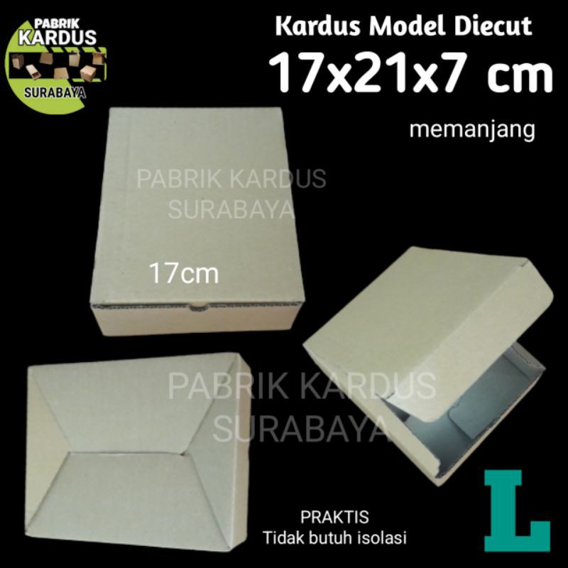 

KARDUS L COKLAT 17x21x7cm BOX DUS KARTON BOX KOTAK HP AKSESORIS POLOS