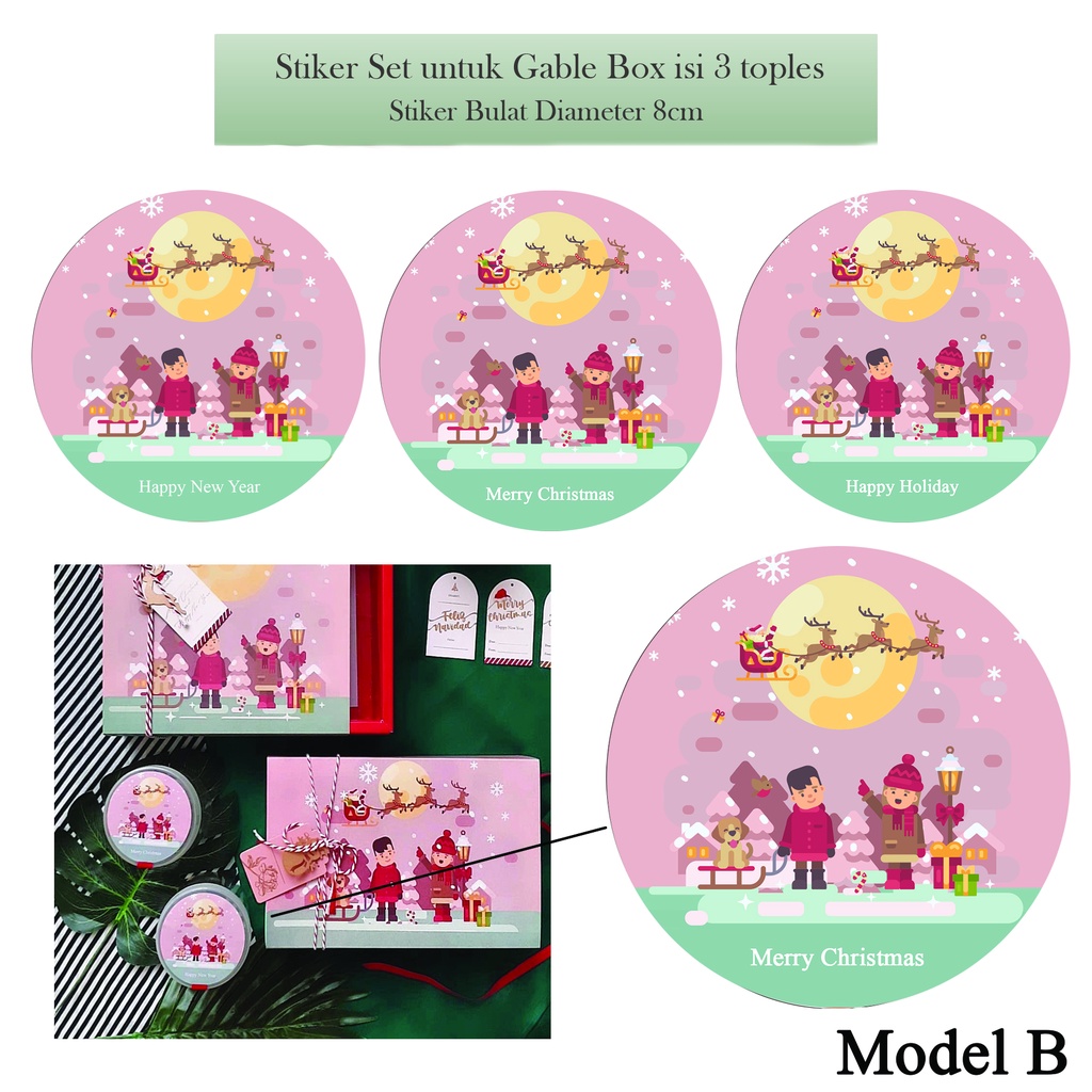 

STIKER TOPLES NATAL/ TAHUN BARU PINK SNOW