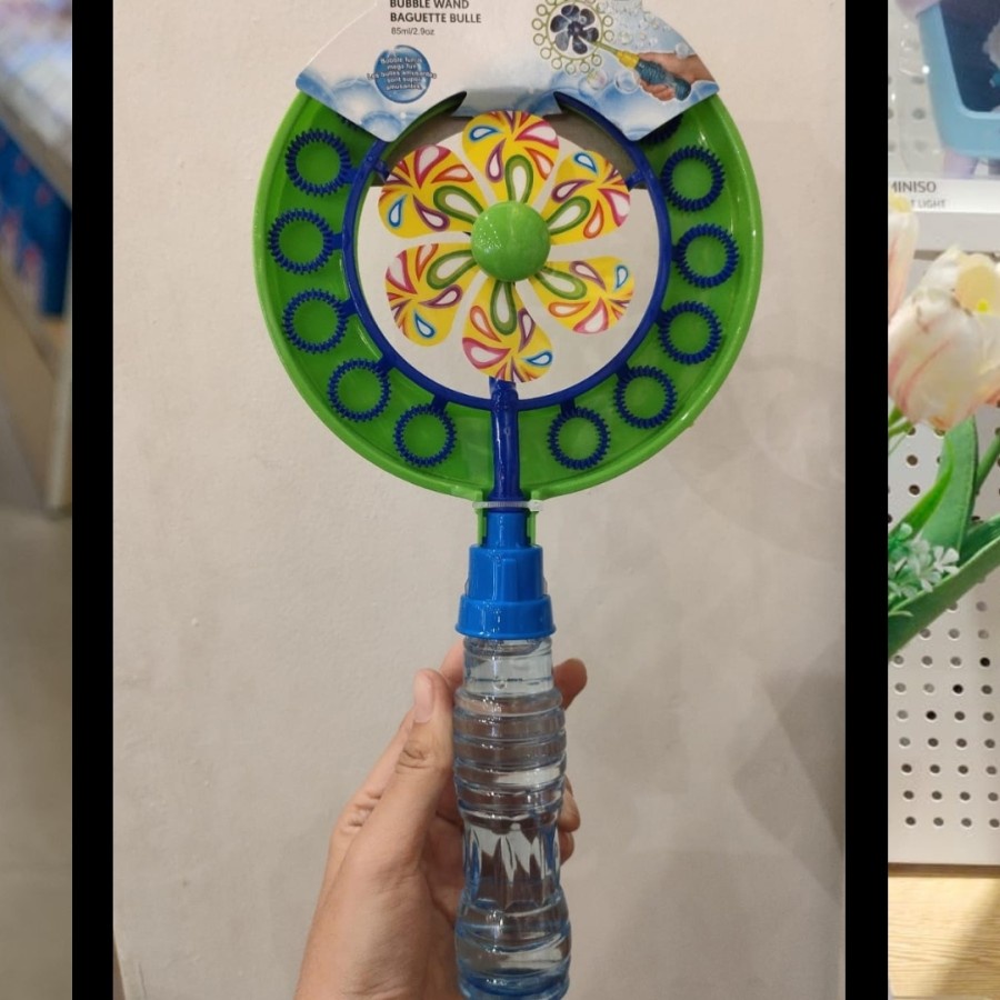 Miniso Windmill Bubble Wand Gelembung Kincir Angin Mainan Anak