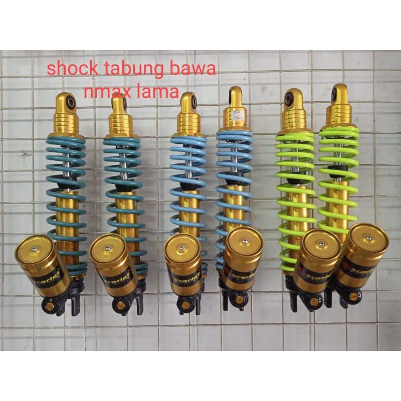 SHOCKBREAKER SHOCK SOCK BELAKANG NMAX OLD/LAMA UK 330MM TABUNG BAWAH MEREK SCARLET