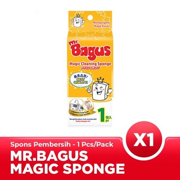 SPONS PENCUCI PEMBERSIH SERBAGUNA MR BAGUS ISI 1 MAGIC CLEANING SPONGE